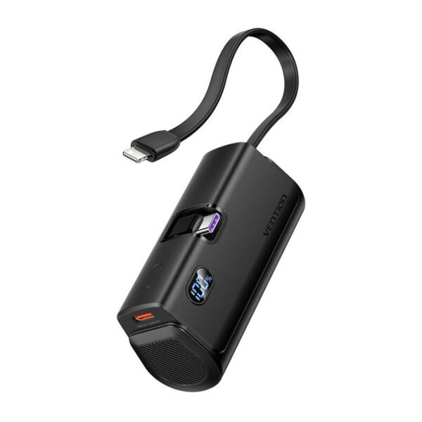 Powerbank Vention LED ekranas 4800mAh 22,5W FHQB0 (juodas) - Image 2