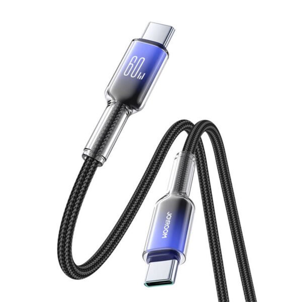 Joyroom S-A42 60W USB-C kabelis 1,2 m juodas - Image 2