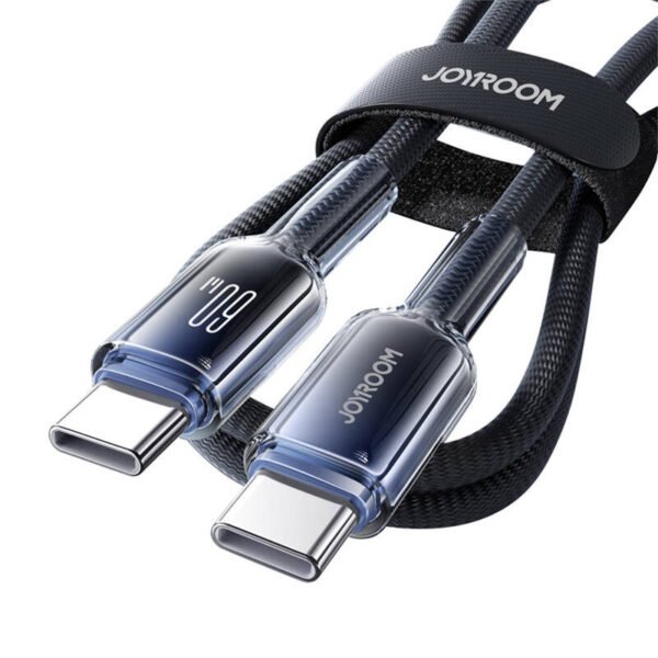 Joyroom S-A42 60W USB-C kabelis 1,2 m juodas - Image 3