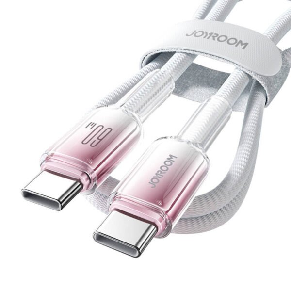 Kabelis USB-C Joyroom S-A42 60W 1,2 m baltas - Image 3
