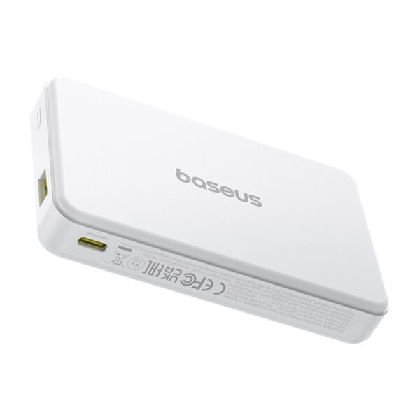 Baseus Airpow2 Qi2 magnetinis 10000 mAh 22,5 W maitinimo šaltinis (baltas) - Image 4