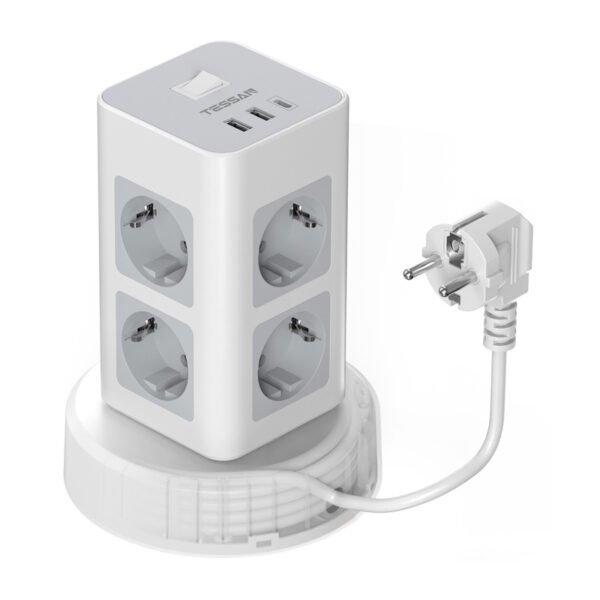 Tessan TPS03RX-DE-C power strip (white)
