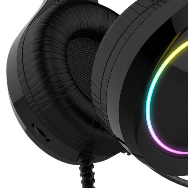 Žaidimų ausinės Havit GAMENOTE H2232D RGB USB+3.5mm - Image 5