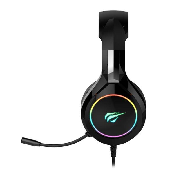 Žaidimų ausinės Havit GAMENOTE H2232D RGB USB+3.5mm - Image 3