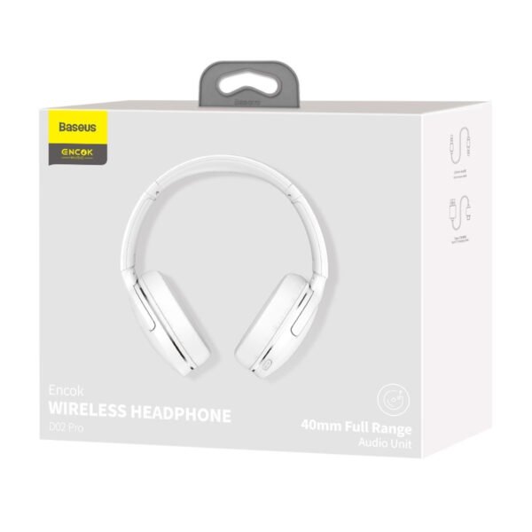 Belaidės ausinės Baseus Encok D02 Pro (baltos) - Image 8