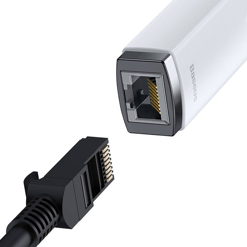 Tinklo adapteris Baseus Lite Series USB-C į RJ45 (baltas) - Image 6