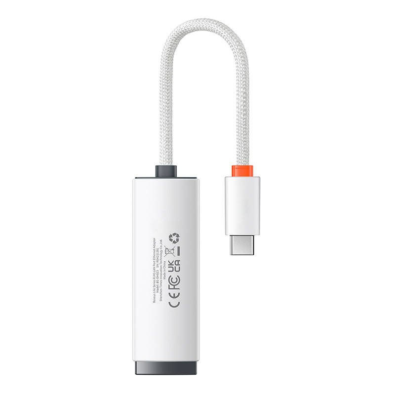 Tinklo adapteris Baseus Lite Series USB-C į RJ45 (baltas) - Image 3