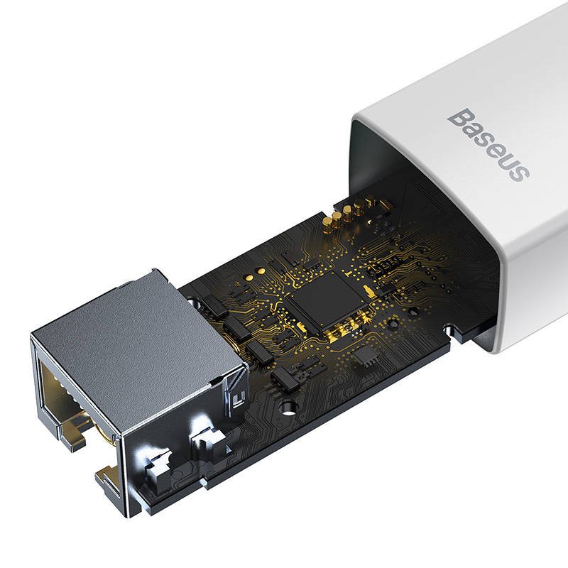 Tinklo adapteris Baseus Lite Series USB-C į RJ45 (baltas) - Image 7