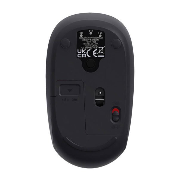 Belaidė pelė Baseus F01B Tri-mode 2.4G BT5.0 1600 DPI (matinė pilka) - Image 3