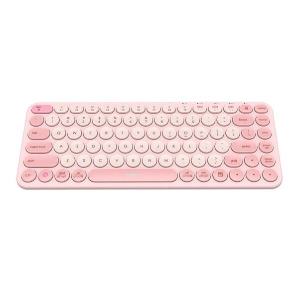 Belaidė klaviatūra Baseus K01A Tri-Mode Baby Pink - Image 4