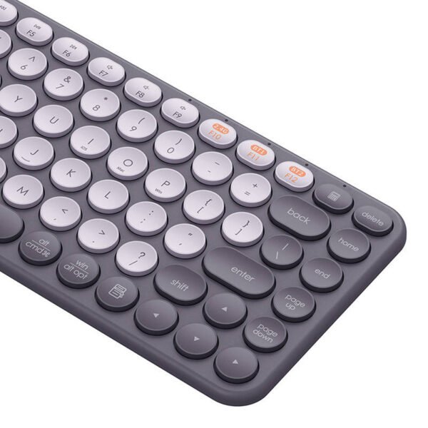 Belaidė klaviatūra Baseus K01A Tri-Mode Frosted Gray - Image 7