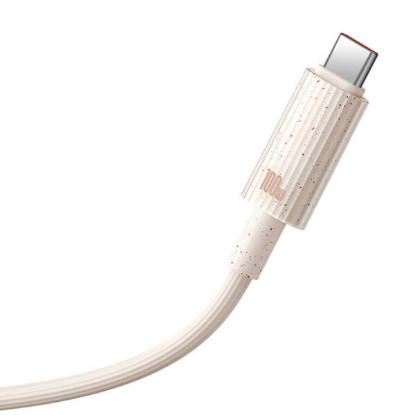 Greito įkrovimo laidas Baseus USB į USB-C Habitat Series 1 m 100 W (rožinis) - Image 5