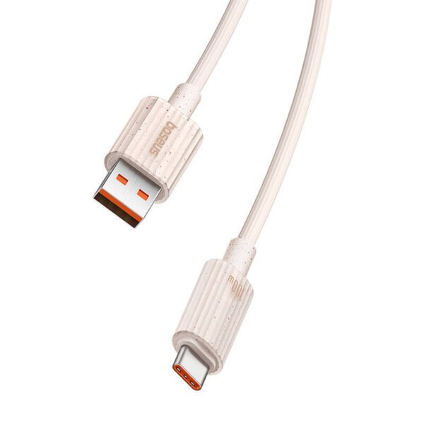 Greito įkrovimo laidas Baseus USB į USB-C Habitat Series 1 m 100 W (rožinis) - Image 7
