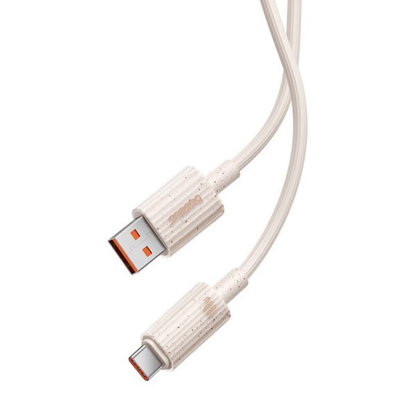 Greito įkrovimo laidas Baseus USB į USB-C Habitat Series 1 m 100 W (rožinis) - Image 4