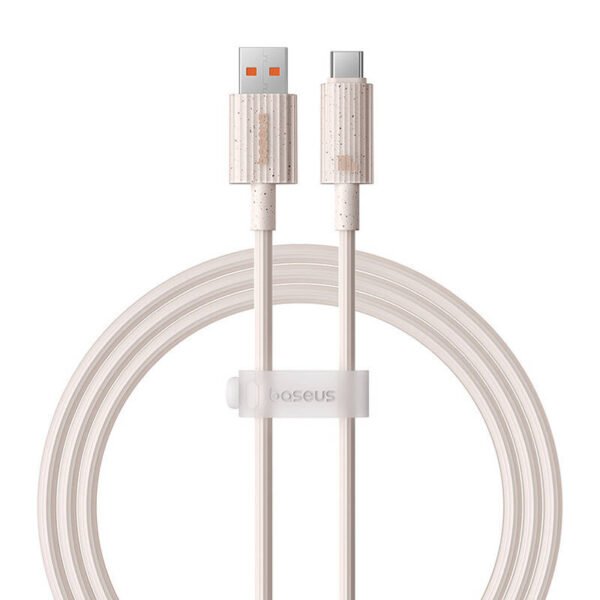 Greito įkrovimo laidas Baseus USB į USB-C Habitat Series 1 m 100 W (rožinis) - Image 2