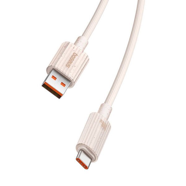 Greito įkrovimo laidas Baseus USB į USB-C Habitat Series 2 m 100 W (rožinis) - Image 7