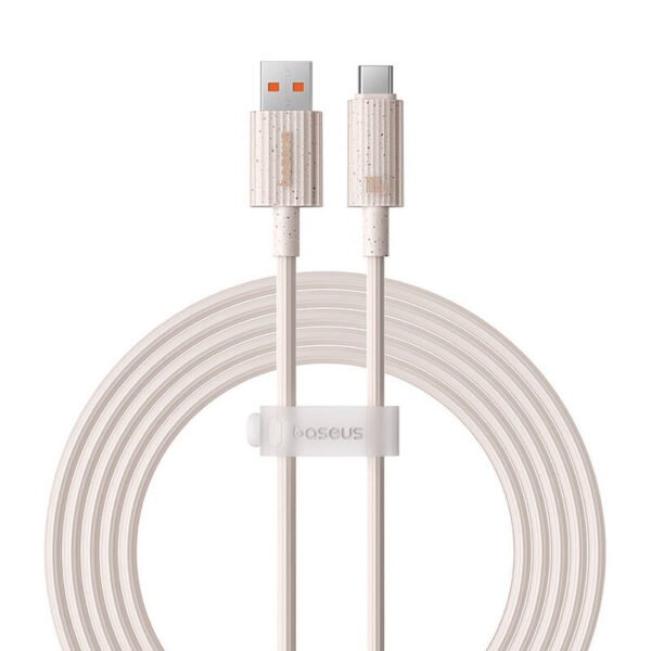 Greito įkrovimo laidas Baseus USB į USB-C Habitat Series 2 m 100 W (rožinis) - Image 2
