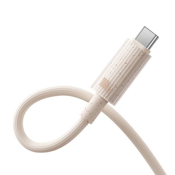 Greito įkrovimo laidas Baseus USB į USB-C Habitat Series 2 m 100 W (rožinis) - Image 3