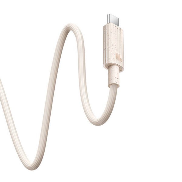 Greito įkrovimo laidas Baseus USB į USB-C Habitat Series 2 m 100 W (rožinis) - Image 6