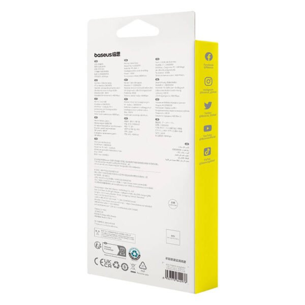 Greito įkrovimo laidas Baseus USB į USB-C Habitat Series 2 m 100 W (žalias) - Image 9