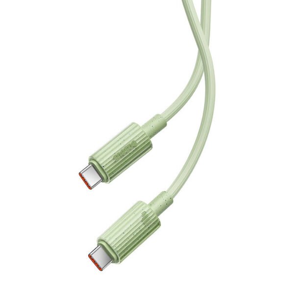 Greito įkrovimo laidas Baseus USB-C į USB-C Habitat Series 1 m 100 W (žalias) - Image 4