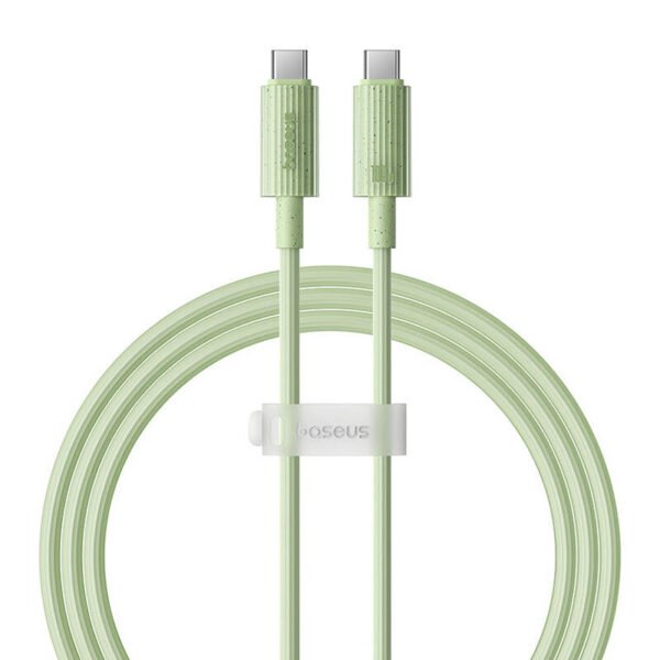 Greito įkrovimo laidas Baseus USB-C į USB-C Habitat Series 1 m 100 W (žalias) - Image 2