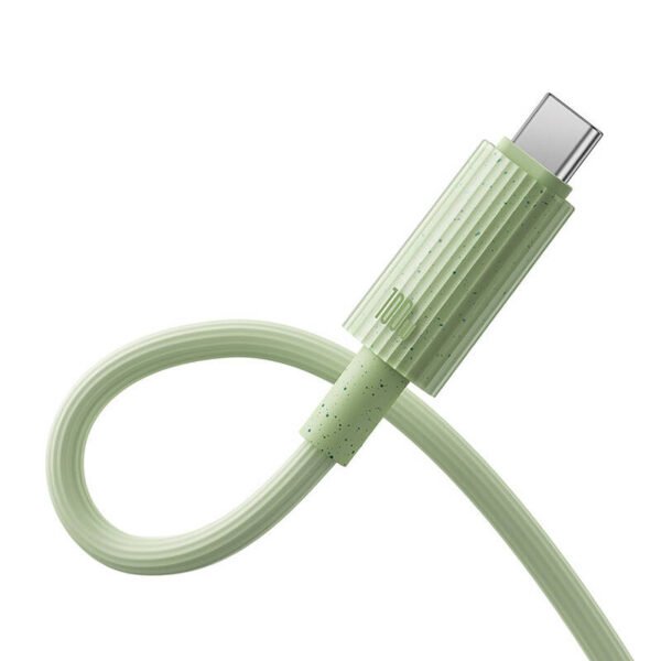 Greito įkrovimo laidas Baseus USB-C į USB-C Habitat Series 1 m 100 W (žalias) - Image 3