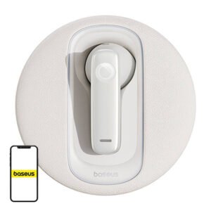 Smart wireless earpiece for car Baseus  CM10 (white)