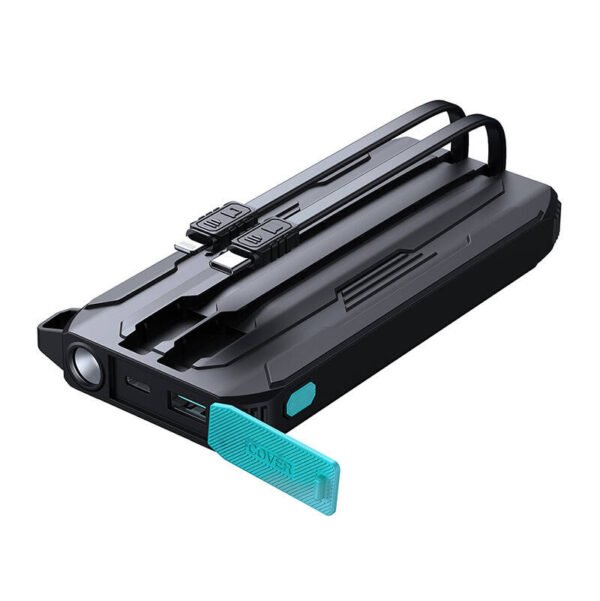 Powerbank Joyroom JR-L017 10000mAh, 22,5W su Lightning + USB-C kabeliu (juodas) - Image 4