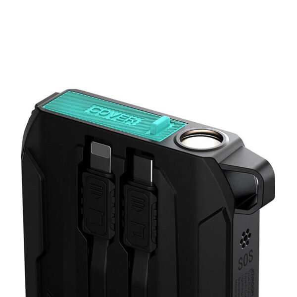 Powerbank Joyroom JR-L017 10000mAh, 22,5W su Lightning + USB-C kabeliu (juodas) - Image 7