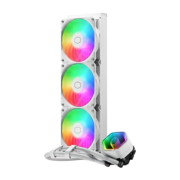 Cooler Master MasterLiquid 360 Core II ARGB vandens aušintuvas (balta) - Image 2