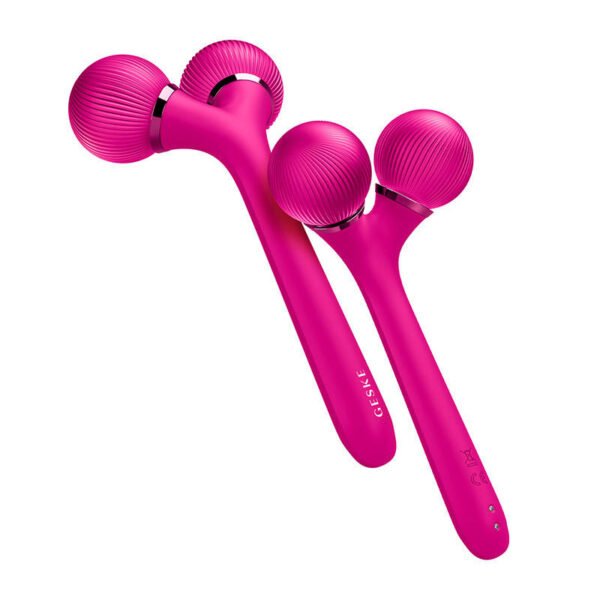 Ultragarsinis veido ir kūno volelis 4in1 Geske su programėle (magenta) - Image 8