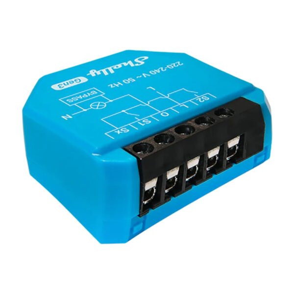 Shelly 1L Gen3 WiFi vieno kanalo šviestuvų valdiklis be neutralo - Image 2