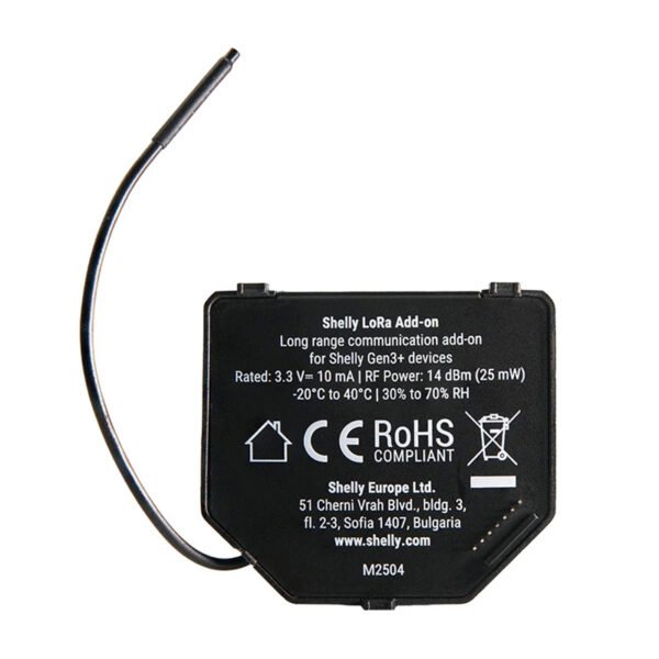 Shelly LoRa Add-on rėlių rinkinys EU868 2 vnt. (Gen 3/4) - Image 4