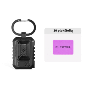 Vabzdžių atbaidymo įrenginys Flextail Light Repel (juodas) + kaitinamos repelento plokštelės