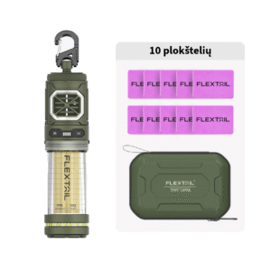 Vabzdžių atbaidymo įrenginys Flextail Tiny Repel S (žalias) + kaitinamos repelento plokštelės