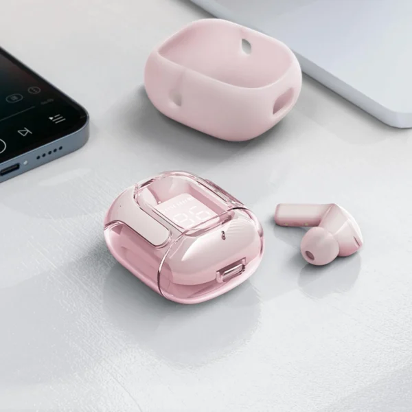 Acefast T6 TWS Bluetooth ausinės į ausį – rožinės - Image 14