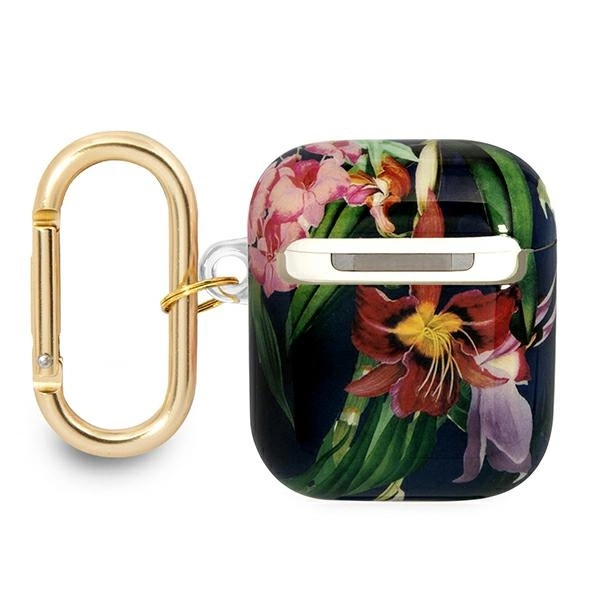 Guess GUA2HHFLB AirPods dėklas mėlynas/mėlynas Flower Strap Collection - Image 2