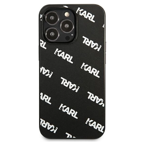 Karl Lagerfeld KLHCP13LPULMBK3 iPhone 13 Pro / 13 6,1" kietas dėklas juodas/black Allover - Image 3
