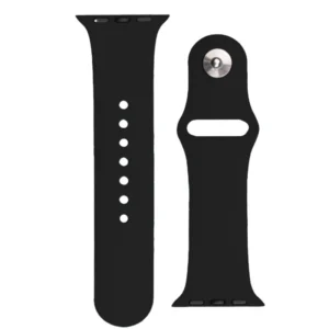 Silicone Strap APS for Apple Watch 42/44/45mm Strap Watch Bracelet - Black