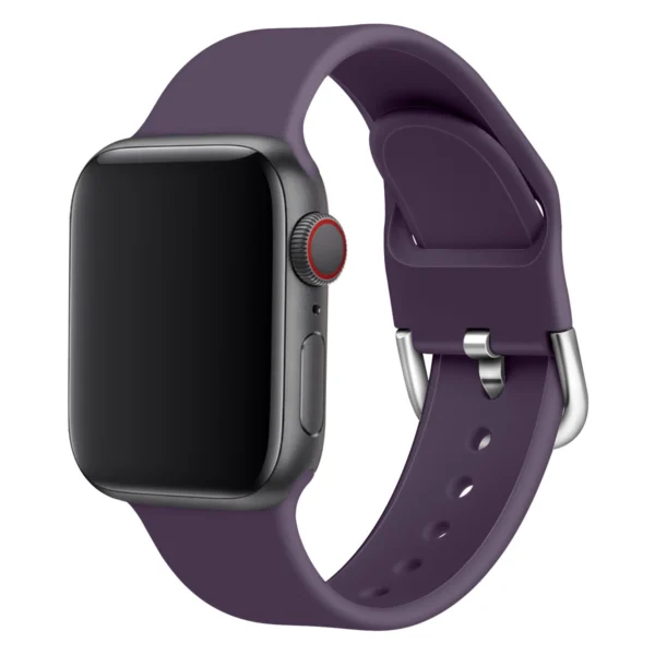 Silikoninis dirželis APS Apple Watch 38/40/41mm laikrodžio dirželis - Geltonas - Image 5