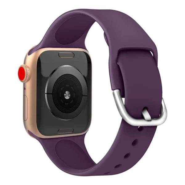 Silikoninis dirželis APS Apple Watch 38/40/41mm laikrodžio dirželis - Geltonas - Image 8