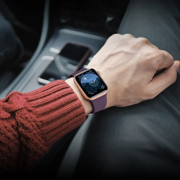 Silikoninis dirželis APS Apple Watch 38/40/41mm laikrodžio dirželis - Mėtų - Image 4