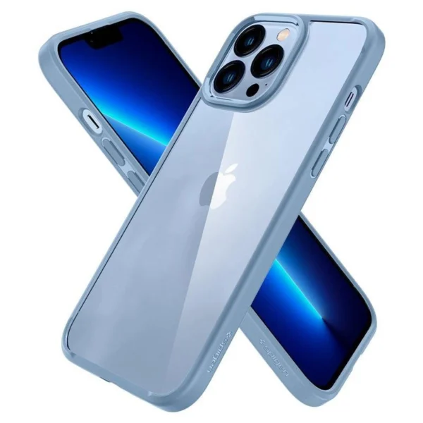 Spigen Ultra Hybrid iPhone 13 Pro Max dėklas - Mėlynas - Image 3