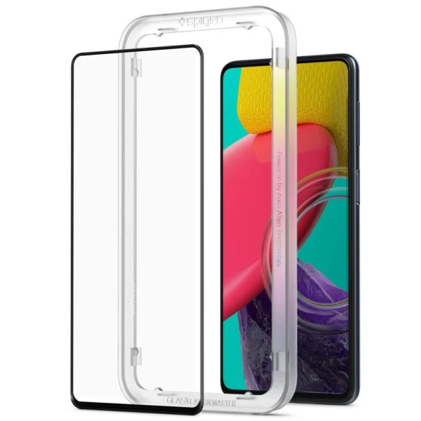 Spigen ALM Glass FC grūdintas stiklas Samsung Galaxy M53 5G - juodas - Image 2