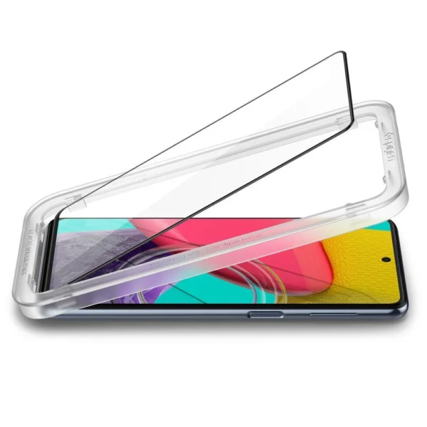 Spigen ALM Glass FC grūdintas stiklas Samsung Galaxy M53 5G - juodas - Image 5