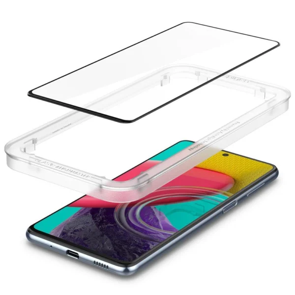 Spigen ALM Glass FC grūdintas stiklas Samsung Galaxy M53 5G - juodas - Image 6