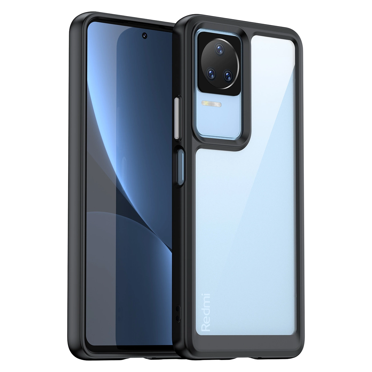 Outer Space Case Xiaomi Poco F4 5G dėklas su lanksčiu rėmu - juodas - Image 11