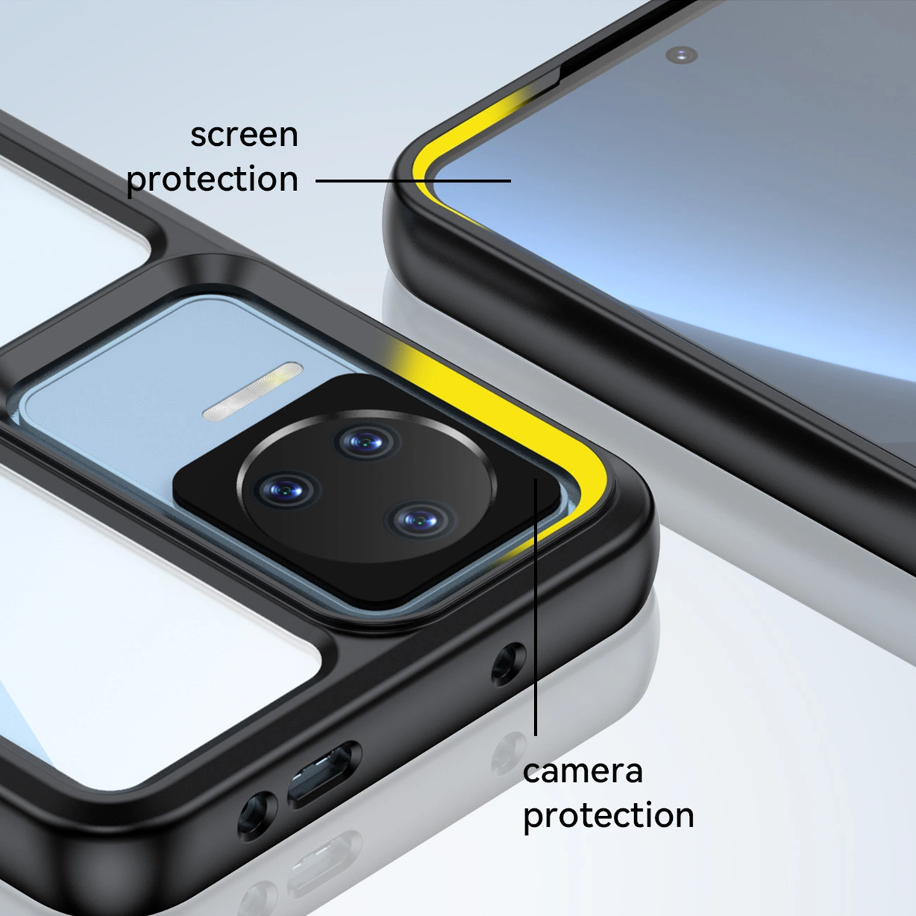 Outer Space Case Xiaomi Poco F4 5G dėklas su lanksčiu rėmu - mėlynas - Image 10