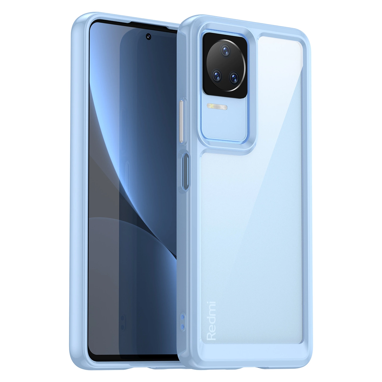 Outer Space Case Xiaomi Poco F4 5G dėklas su lanksčiu rėmu - mėlynas - Image 11
